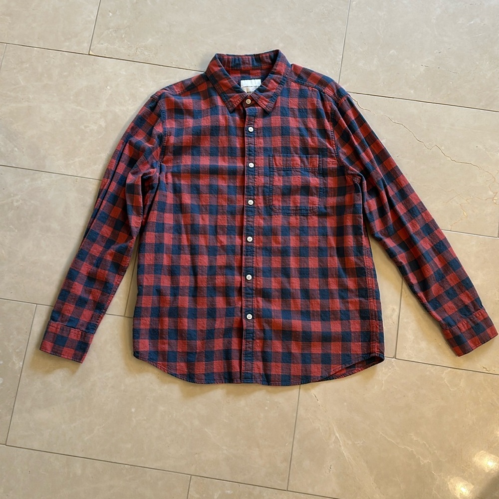 American Eagle “super soft” button up shirt.